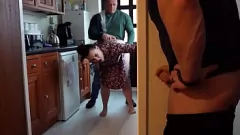 Play Creampied Wife's Big Booty Betrayed: Cuckold Husband Watches and Jerks Off